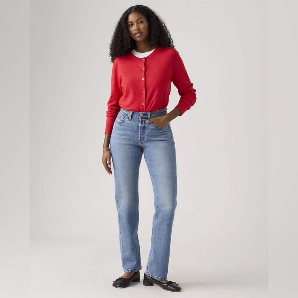 LEVI’S 501 CURVE HIGH RISE STRAIGHT LEG JEANS
